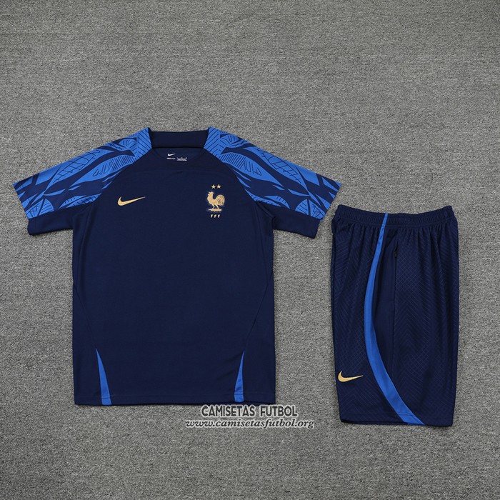 Chandal del Francia Manga Corta 2022/2023 Azul - Pantalon Corto